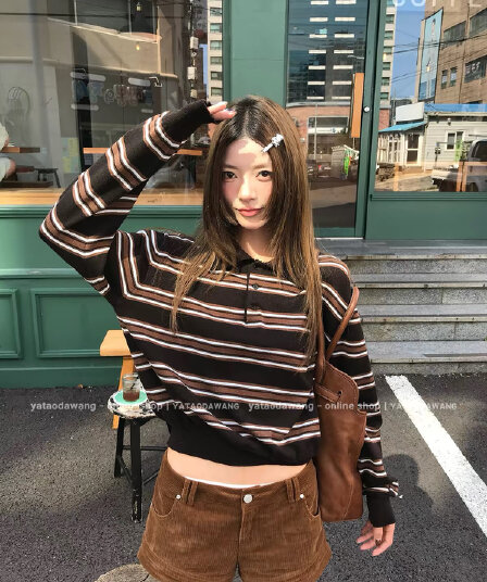 치아 세트 대 왕 작은 비밀 매운맛 hot hot 슈퍼 매운맛 코듀로이 로우 웨이스트 반바지