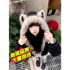 批发座山雕麂皮毛领猫耳朵棉服<b class='q'>男</b>女2025冬季新款情侣cleanfit保暖棉衣
