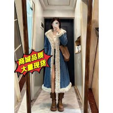 批发冬季加棉加厚牛仔<b class='q'>外套</b>女装2025年新款洋气上衣<b class='q'>中长款</b>棉服百搭爆款