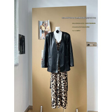 批发美式辣妹豹纹<b class='q'>露背</b>吊带<b class='q'>连衣裙</b>女早秋季内搭气质御姐修身包臀长裙子