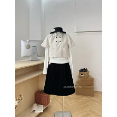 批发灰色翻领长袖毛衣外套女秋冬季小个子修身显瘦高级感开衫短款上衣