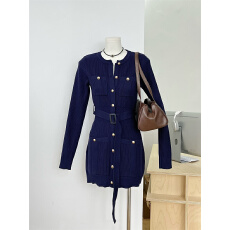 批发巨显身材的高级感针织<b class='q'>连衣裙</b>小众时尚气质修身包臀短裙2026年<b class='q'>冬季</b>