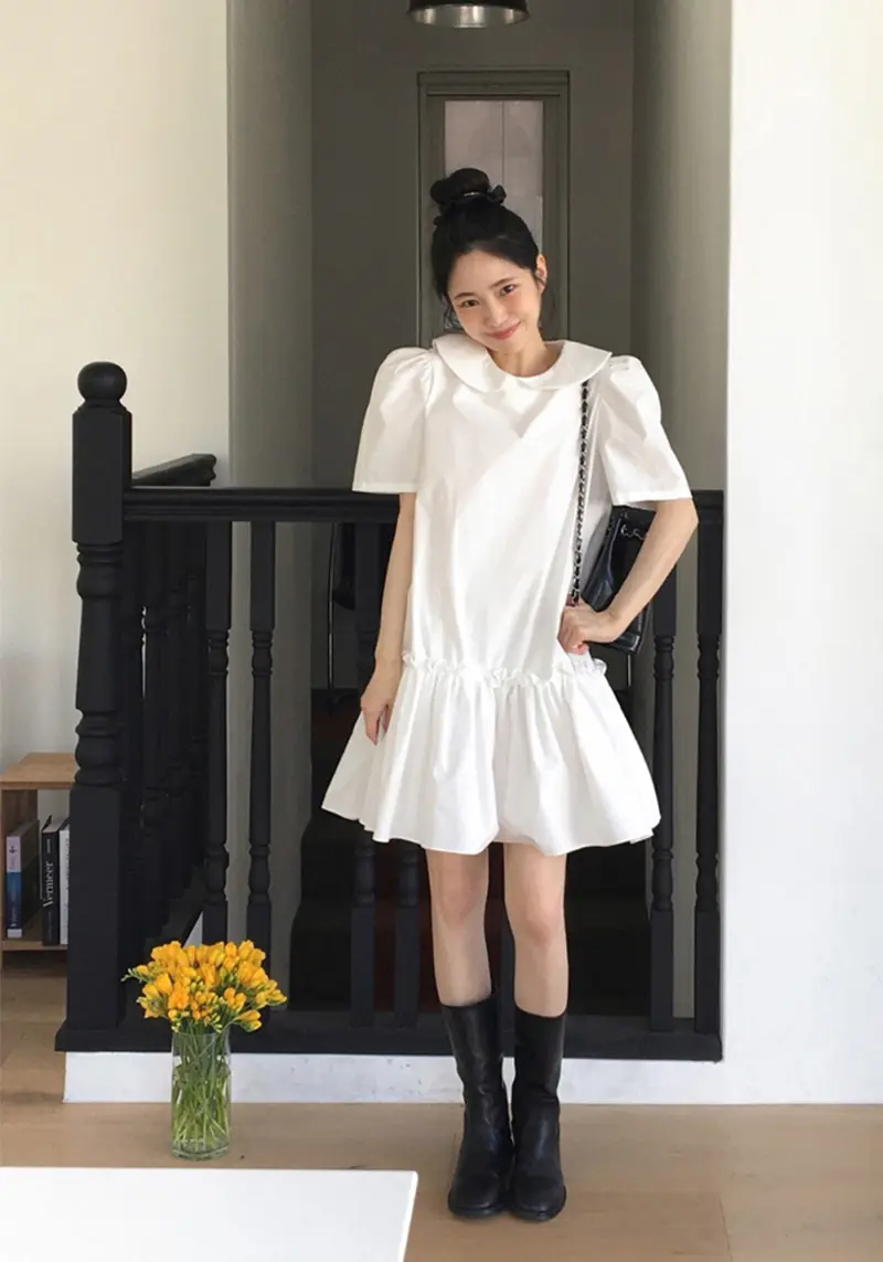 한국식 시크한 감성 데일리 원피스 상세 이미지 5