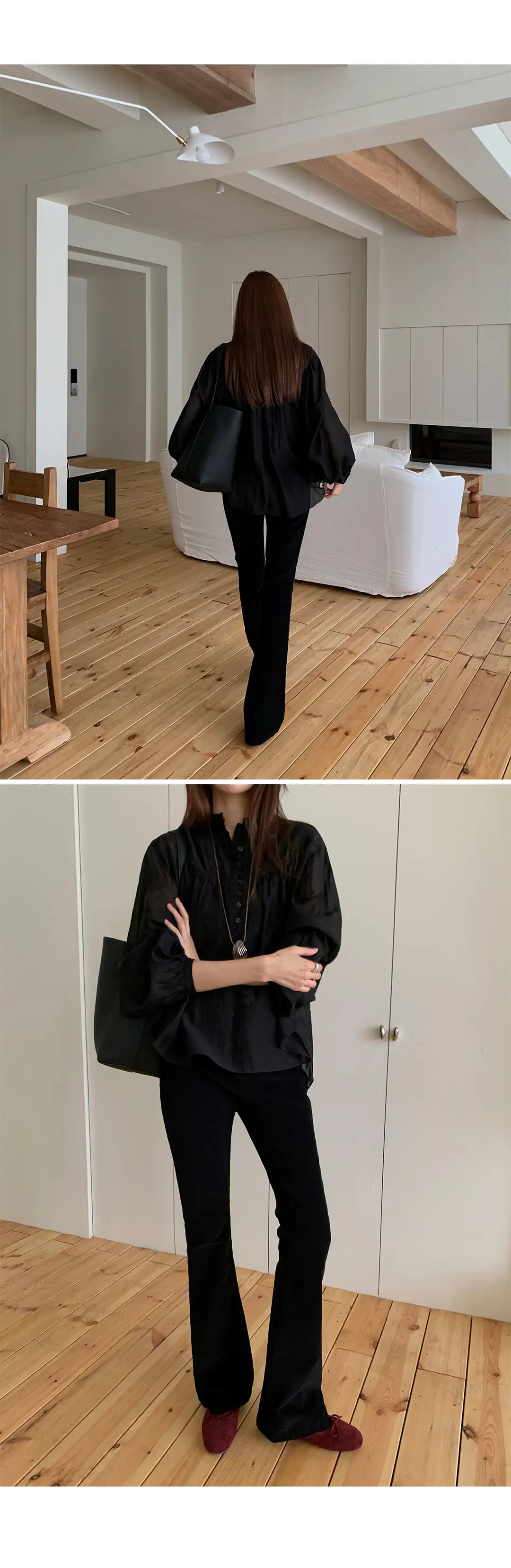 한국식 스타일 루즈핏 셔츠 상세 이미지 17