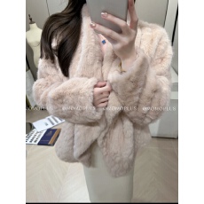 批发气质皮毛一体毛毛外套女2025<b class='q'>秋</b>冬季新款仿水貂毛环保皮草加厚韩系