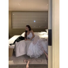 批发Rose by Rema【3/17 20点+95折】翩翩如梦 鱼骨蕾丝吊带裙长裙