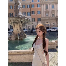 批发04/07 20:00 你的懒懒llan【豆蔻仲夏】两色镂空蕾丝露背<b class='q'>连衣裙</b>女