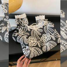 批发<b class='q'>长袖</b><b class='q'>衬衫</b>女2026春秋新款胖妹妹设计感小众法式刺绣气质上衣高级感