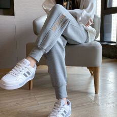 批发运动裤女宽松束脚裤2025新款春秋款<b class='q'>哈伦裤</b>百搭显瘦透气休闲卫裤女
