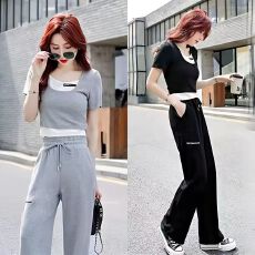 批发<b class='q'>休闲</b>套装 |春夏装2026新款时尚网红洋气质减龄今年流行的两件套