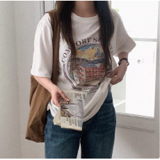 批发<b class='q'>韩国</b>短袖显瘦T恤女装夏季韩版潮学生百搭半袖上衣服