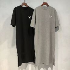 批发韩国东大门新款 韩系ins风夏季印花直筒裙百搭短袖<b class='q'>连衣裙</b>