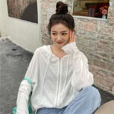 批发防晒衣女装夏季<b class='q'>针织</b>开衫薄款2026新款连帽外套小个子上衣服