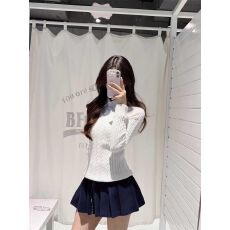 批发 原版质量 针织毛衣】毛衣女秋冬修身长袖打底衫上衣，假两件