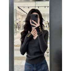 批发【 原版质量 针织毛衣】毛衣女秋冬修身长袖打底衫上衣