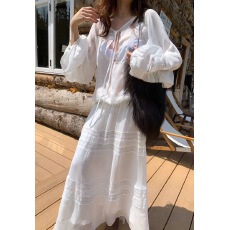 批发十三行<b class='q'>正品</b>2025秋季新款法式蕾丝拼接高级感宽松显瘦重工<b class='q'>连衣裙</b>女