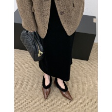 批发2025新款<b class='q'>秋</b>冬毛毛鞋时尚舒适内增高尖头保暖韩系通勤女鞋