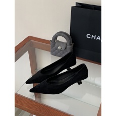 批发2026新款春款时尚粗跟低跟尖头气质浅口单鞋<b class='q'>简约</b>舒适职业工作鞋