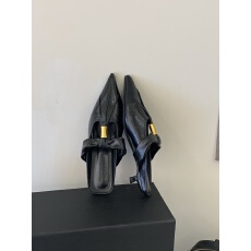 批发2026新款夏季一字扣带软皮猫跟尖头包头半拖舒适<b class='q'>性感</b>鞋女