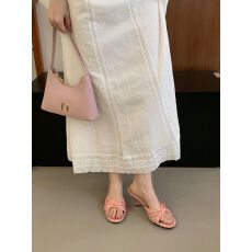 批发2026新款夏季法式波点蝴蝶结一字拖女外穿坡底露趾<b class='q'>甜美</b>风舒适凉拖