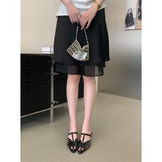 批发2026<b class='q'>新款</b>韩式包头凉鞋女夏季细跟高跟方头一字扣带显瘦时尚鞋女