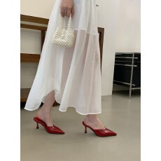 2026新款夏季尖头细跟高跟外穿欧美风包头半拖法式气质鞋女