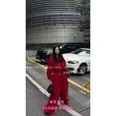 批发新款时尚<b class='q'>高级</b>夹绒外套+高腰显瘦加绒阔腿裤，