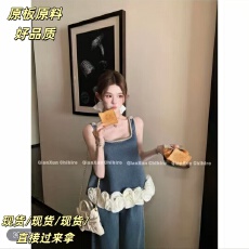 批发千寻严选牛仔裤预QXX5NZK6122A高腰百搭复古水洗潮流宽松汉服，