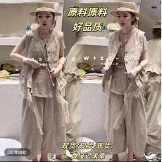 批发<b class='q'>春</b>夏新款时尚显瘦气质网红高档洋气女高级百搭宽松大码三件套,
