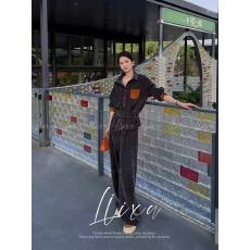 批发欧货复古老钱风西装套装女秋冬季时尚无领灰色<b class='q'>西服</b><b class='q'>外套</b>短裙两