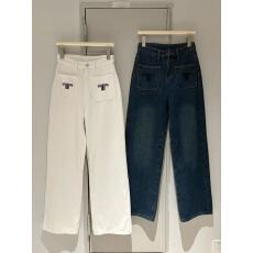 批发撞色口袋<b class='q'>绣花</b>设计感加绒<b class='q'>牛仔裤</b>女高腰显瘦垂感直筒宽松休闲裤子潮