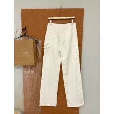 批发2026新款法式工装口袋<b class='q'>牛仔裤</b>女 设计感宽松<b class='q'>显瘦</b>阔腿长裤