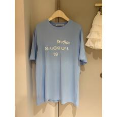 批发蓝色经典字母印花短袖T恤女夏季新款宽松休闲上衣