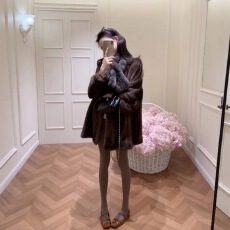 批发时尚慵懒风别致宽松毛毛<b class='q'>外套</b>女装冬季新款高级感百搭<b class='q'>气质</b>开衫上衣