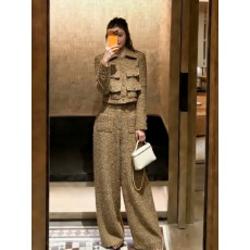 批发韩系穿搭老钱风通勤百搭时尚<b class='q'>亚麻</b>背心上衣气质休闲阔腿长裤套装女