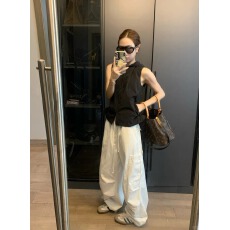 批发韩系辣妹风洋气小众休闲内搭简约独特长袖开衫上衣高腰修身短裤女