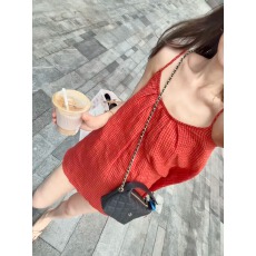 批发韩系小个子时尚洋气小众休闲百搭独特格子吊带<b class='q'>连衣裙</b>收腰显瘦裙子