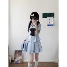 批发青本绘原创水手服JK<b class='q'>制服</b>日系基础款学院风正版校供感套装