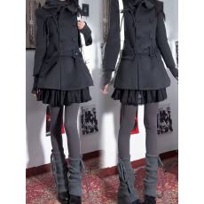 批发深冬灰色毛呢<b class='q'>外套</b><b class='q'>女</b>秋冬季新款中长款加厚<b class='q'>大</b>衣小个子