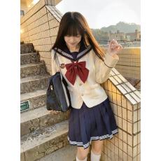 批发【月野】*苹果颂歌*原创JK白三本白雪姬西式公主线收腰水手服