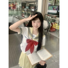 批发实拍 午后柠檬挞水玉<b class='q'>夏</b>服水手服jk制服学院风套装女装