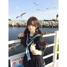 批发月野*雪令时*全系列水色四本线原创JK制服长袖<b class='q'>秋</b>款绀色
