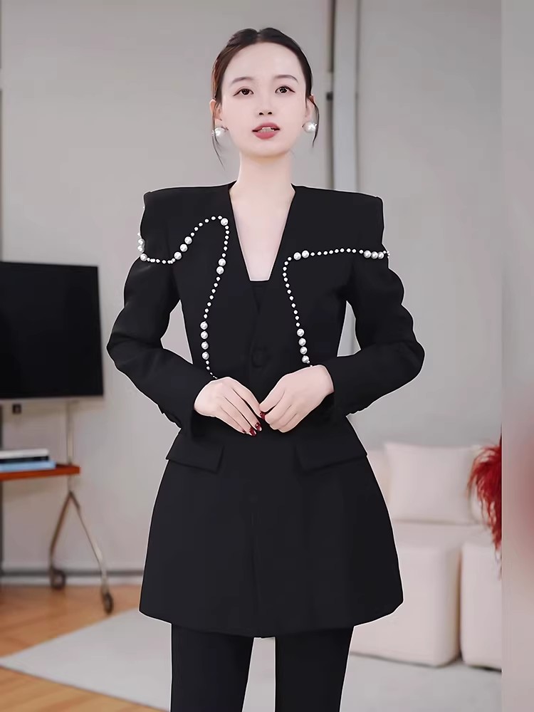 봄 고유 한 슈퍼 잘 생긴 맨위 고급 작은 대중 아니요 명중 섹션 중요 경우 세련된 외국 가스 검정색 블레이저