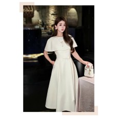 批发法式财阀千金风时尚气质御姐范披肩斗篷<b class='q'>连衣裙</b>女设计感长裙