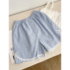 莫代尔上衣背心+梭织棉短裤#固定胸垫#睡衣夏季新款背心家居服女