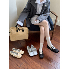 温柔风平底玛丽珍单鞋女款2026夏季新款不累脚配裙子芭蕾舞鞋