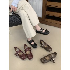 温柔风平底玛丽珍单鞋女款2026夏季新款不累脚配裙子芭蕾舞鞋