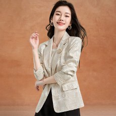 批发新中式国风高端西装外套女2026新款早秋今年流行爆杭州小香风上衣