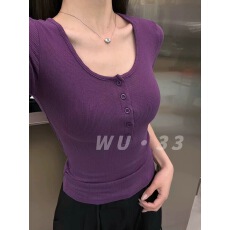 批发桑蚕丝莱赛尔亨利领<b class='q'>T</b><b class='q'>恤</b>女轻薄显瘦短袖上衣