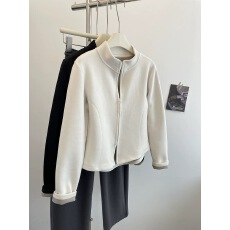 批发秋冬保暖锁温双面绒立领双拉链修身显瘦轻便内搭<b class='q'>短款</b>外套